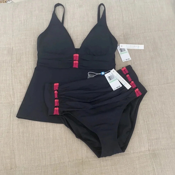Bleu Rod Beattie Tankini Swimsuit Set Size 8 - Picture 8 of 11